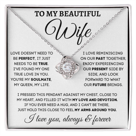 Wife Necklace with heartfelt message card