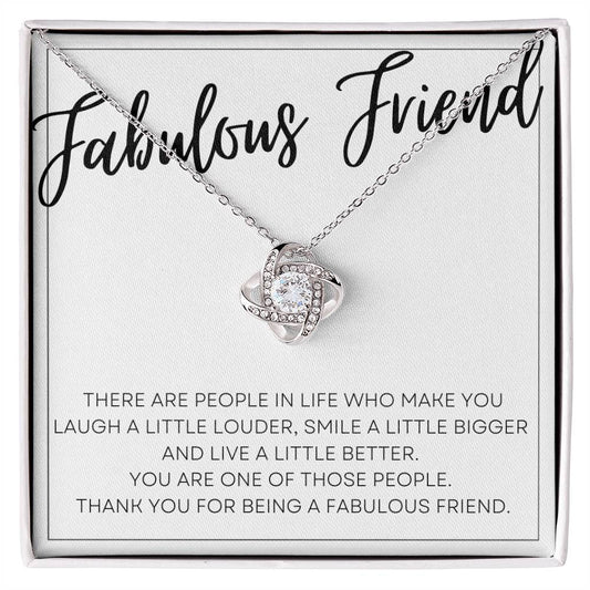 Fabulous Friend Necklace with heartfelt message card